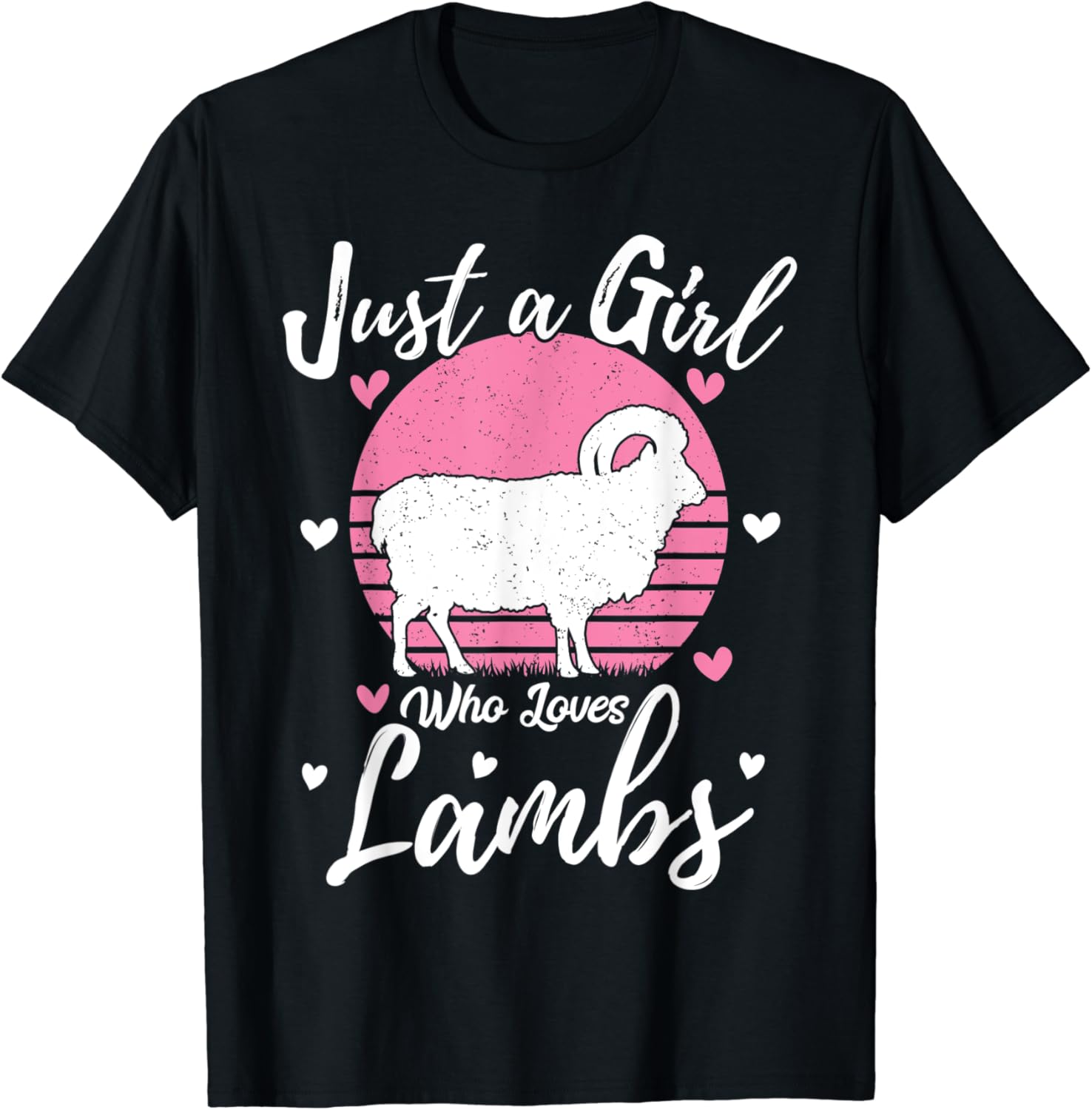 Lamb Animal Lover Tee Just A Girl Who Loves Lambs TShirt Amazon.co